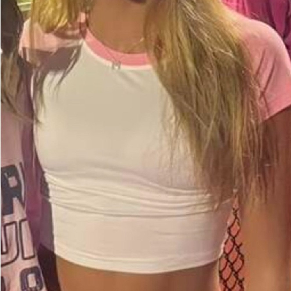 Casual round neck short sleep cropped top